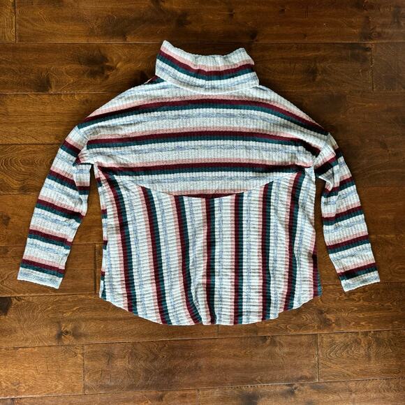 Saturday Sunday Anthropologie XS‎ Pippa Hacci Striped Top Striped Turtleneck - Picture 7 of 10